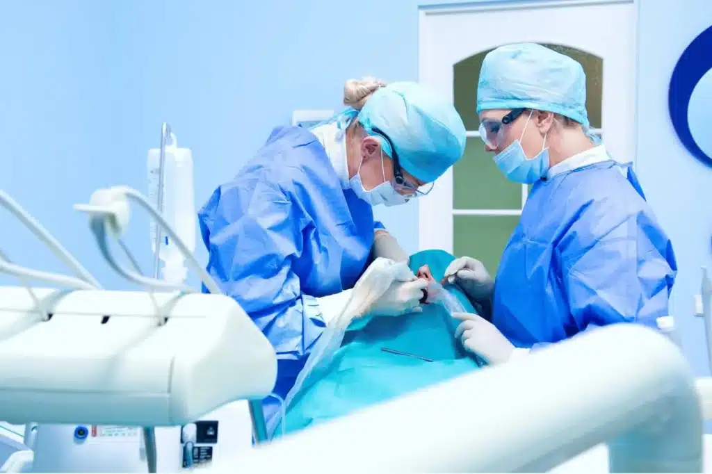 Dental Implant Procedure on Patient