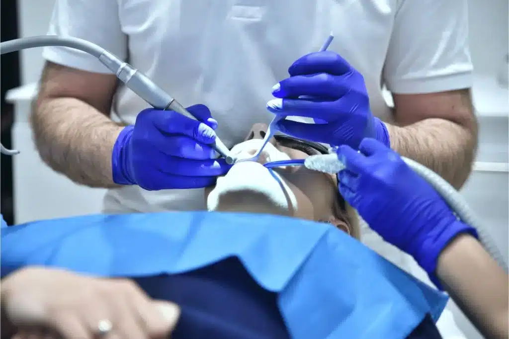 Dental Patient Under Treatment