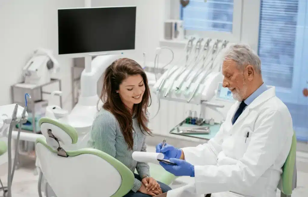 Patient Consulting Dentist for Dental Work