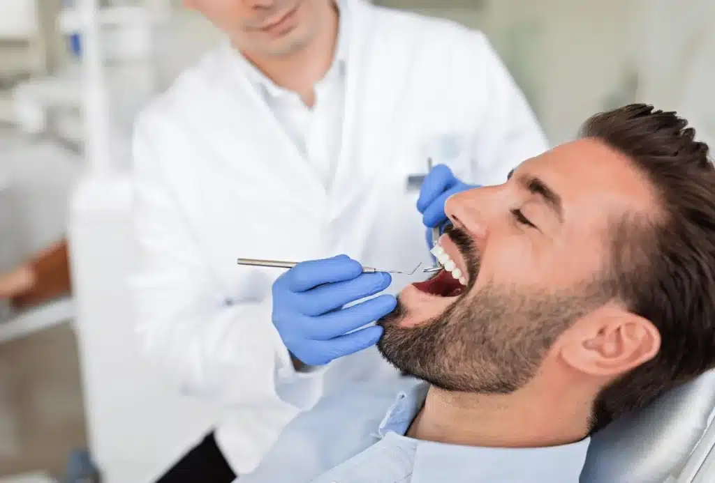 Patient Getting Regular Dental Checkup