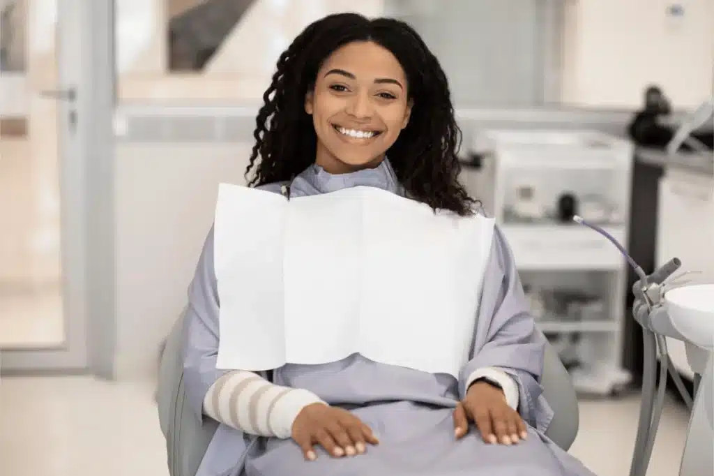 Patient at UK Dental Clinic